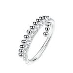 Argola Clicker Com Pedras Cz Lado Unico Com Esferas Em Titanio