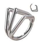 Argola Clicker Com Pontas Triangulares