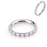 Argola Com Conjunto Cz De 10 Pedras
