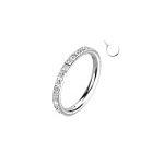 Argola Com Conjunto Cz De 10 Pedras