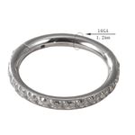 Argola De Click Com Pedras Zircônia Cúbica 