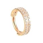 Argola Segmentada Com 2 Camadas Pedra Cz