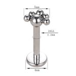 Topo Ornamental Com 06 Esferas Fomato 1/2 Flor