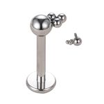 Labret Ornamental Com Bola 3mm Central e 3 Esferas Tribais
