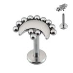 Labret Ornamental Formato Lua Com Esferas