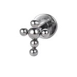 Labret Ornamental Com Esferas Formato Cruz