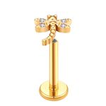 Libelula Labret Com 04 Pedras Cz Lapidadas