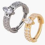 Piercing Argola Cliker Com Pedraria Zirconia