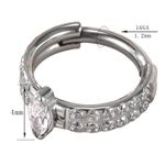 Piercing Argola Cliker Com Pedraria Zirconia