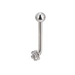 Piercing Intimo Cristina Com 05 Pedras Cz Formato Flor