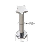 Rosca Interna Labret Com Topo Estrela Rosca Interna