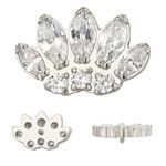 Labret Delunbrante 05 Zircônia Marquise / 03 CZ Arredondadas 