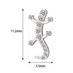Topo Labret Com Pedras Cz Cravejadas No Geco