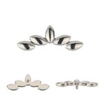 Labret Piercing Titânio Folhas Lisas Polidas