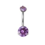 Piercing De Umbigo Com Pedra Cz