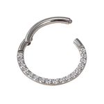 Argola Segmentada C/ Pedras Zirconia