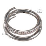 Argola Click Com Uma Volta Em Pedraria
