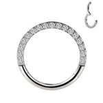 Argola Segmentada C/ Pedras Zirconia