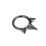 Argola Com 3 Spike Em Titanio