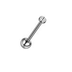 Australiano Labret Com Pedra Zircônia (Rosca Externa)