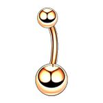 Piercing Umbigo Curvo Barbell Jóia Em Titanio ASTM F136 hipoalergênicas (Rosca Externa)