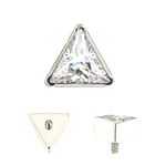 Piercing Labret Triângulo Zircônia 