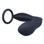  Anel Peniano em Silicone com Plug Anal Vibratório