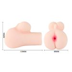 Masturbador Anus em Cyberskin - Ultra Macio - 14 cm