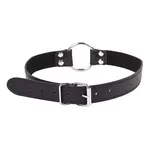 Mordaça Choker com Anel de Metal - Preto 