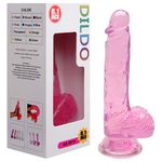 Dildo Realístico com Escroto 20,5 x 3,8 