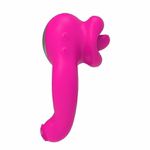  Vibrador Peniano com Estimulador de clitóris lingua- Lick Ring