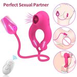 Vibrador de Ponto G e Clitóris / com Bullet lingua