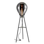 Coluna Caju Preto / Cromado 1xe27 Bulbo Max 40w