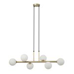 Pendente Abaporu Dourado / Branco 6xg9 Max 25w