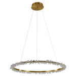 Pendente Aster Dourado 1xled 37w