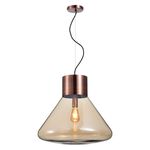 Pendente Gamboa Cobre / Champanhe 1xe27 Bulbo Max 40w