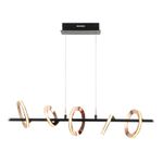 Pendente Ginga Rose Gold / Preto 5xled 2 x 4,3 + 3 x 6,1w