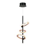 Pendente Ginga Rose Gold / Preto 3xled 1 x 4,3 + 2 x 6,1w