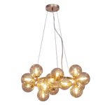 Pendente Halo Dourado / Conhaque 15xg9 Max 5w