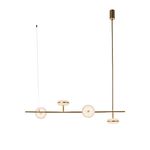 Pendente Dendê Dourado / Fosco 4xled 13w