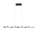 Pendente Graviola Preto / Dourado 12xled 3w