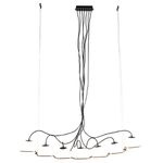 Pendente Carlota Preto / Branco 7xg9 Max 10w