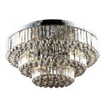 Pendente Dijon Cromado / Transparente 13xe14 Vela Max 40w