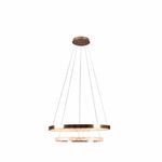 Pendente Oca Dourado / Transparente 2xled 32 + 22w