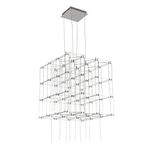 Pendente Sky Cromado / Transparente 64xled W