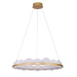 Pendente Poema Dourado / Branco 1xled 45w