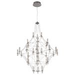 Pendente Jun Cromado / Transparente 33xled 0,8w