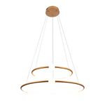 Pendente Nébula Dourado / Branco 1xled 80w