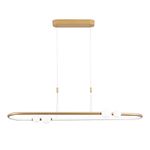 Pendente Nébula Dourado / Branco 1xled 42w