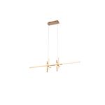 Pendente Tom Dourado / Branco 1xled 38w